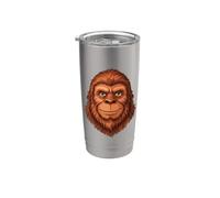 Bigfoot Face Sasquatch Believer Forest Legend Stainless Steel Insulated Tumbler
