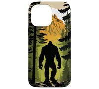 Bigfoot Figure Sasquatch | Silhouette in Mountain Forrest Case for iPhone 14 Pro Max