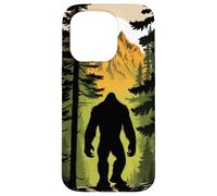 Bigfoot Figure Sasquatch | Silhouette in Mountain Forrest Case for iPhone 15 Pro