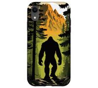 Bigfoot Figure Sasquatch | Silhouette in Mountain Forrest Case for iPhone XR