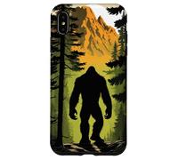 Bigfoot Figure Sasquatch | Silhouette in Mountain Forrest Case for iPhone XS Max