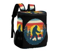 Bigfoot Fishing Vintage Sasquatch Cooler Backpack Insulated Ice Chest Bag Lunch Box Rucksack for Men Women