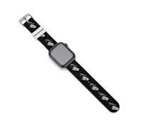 Bigfoot Footprint Silicone Smartwatch Replacement Bands Compatible with IWatch Wristbands Strap 38mm/40mm