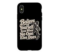 Bigfoot Footprints Believe In Yourself Case for iPhone X/XS