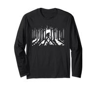 Bigfoot Forest Moon Sasquatch Yeti Long Sleeve T-Shirt