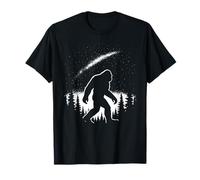 Bigfoot Forest Night Sky Cryptid Sasquatch T-Shirt