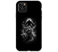 Bigfoot forest scary cat selfie in horror night Case for iPhone 11 Pro Max
