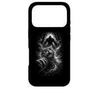 Bigfoot forest scary cat selfie in horror night Case for iPhone 17 Pro