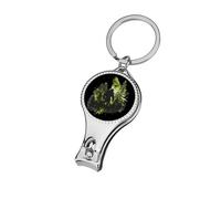 Bigfoot Forests Nail Clippers Sharp Sturdy Fingernail Cutters with Bottle Opener Keychain