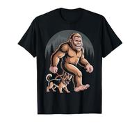 Bigfoot German Shepherd Dog Walk Funny Sasquatch Lovers T-Shirt