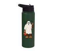 Bigfoot Ghost Halloween Stainless Steel Insulated Water Bottle
