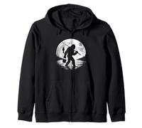 Bigfoot Going Fishing - Fishing Lover Fisherman Angler Zip Hoodie