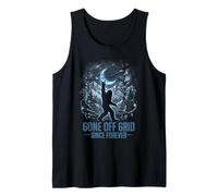 Bigfoot Gone Off Grid Since Forever Sasquatch Moon Tank Top