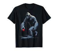 Bigfoot Gorilla Playing Bocce Ball Funny Boccia T-Shirt
