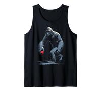 Bigfoot Gorilla Playing Bocce Ball Funny Boccia Tank Top