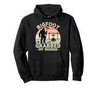 Bigfoot Grabbed My Wiener Funny Sasquatch Joke Men Women Pullover Hoodie