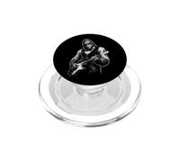 Bigfoot Guitar Player Rock and Roll Music Sasquatch Design PopSockets PopGrip for MagSafe