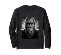 Bigfoot Halloween Costume Ghost Selfie Scary Sasquatch Long Sleeve T-Shirt
