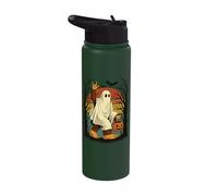 Bigfoot Halloween Ghost Stainless Steel Insulated Water Bottle