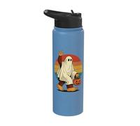 Bigfoot Halloween Ghost Stainless Steel Insulated Water Bottle