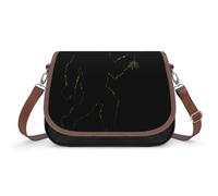 Bigfoot Heart Balloons Sasquatch Crossbody Bags for Women Leather Tote Bag Travel Purse Shoulder Bag for Work Shopping