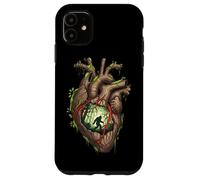 Bigfoot Heart Forest Cryptid Case for iPhone 11