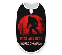 Bigfoot Hide And Seek Dog Shirt Sleeveless Pet Clothes Summer T-Shirts Tank Top for Small Puppy Cat