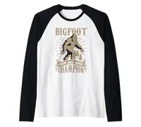 Bigfoot Hide & Seek Champion - Yeti Men Women Sasquatch Gift Raglan Baseball Tee