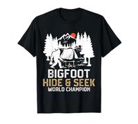 Bigfoot Hide & Seek World Champion Funny Bigfoot Camping T-Shirt