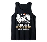 Bigfoot Hide & Seek World Champion Funny Bigfoot Camping Tank Top