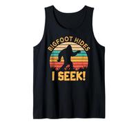 Bigfoot Hides, I Seek! Vintage Believe in Sasquatch Tank Top