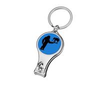 Bigfoot Holding an Elephant Nail Clippers Sharp Sturdy Fingernail Cutters with Bottle Opener Keychain