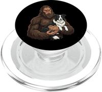 Bigfoot Holding Border Collie PopSockets PopGrip for MagSafe