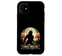 Bigfoot Howling At The Moon Forest Dweller 1958 Case for iPhone 11