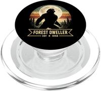 Bigfoot Howling At The Moon Forest Dweller 1958 PopSockets PopGrip for MagSafe