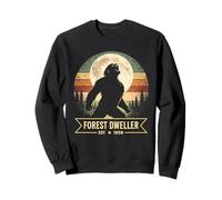 Bigfoot Howling At The Moon Forest Dweller 1958 Sweatshirt