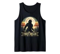 Bigfoot Howling At The Moon Forest Dweller 1958 Tank Top