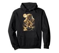Bigfoot Howling at the Moon Meme Sasquatch Pullover Hoodie