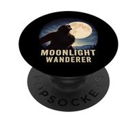 Bigfoot Howling At The Moon Moonlight Wanderer PopSockets Adhesive PopGrip