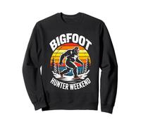 Bigfoot Hunter Weekend Retro Sasquatch Camping Trip Sweatshirt