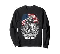 Bigfoot I Found Jesus Still Looking Sasquatch Hunter Sweatshirt