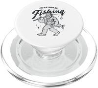 Bigfoot I'd Rather Be Fishing Sasquatch Angler PopSockets PopGrip for MagSafe