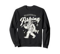 Bigfoot I'd Rather Be Fishing Sasquatch Angler Sweatshirt
