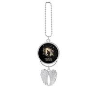 Bigfoot If They Ask You Never Saw Me Car Rear View Mirror Pendant for Women Charm Decor Interior Hanging Accessories