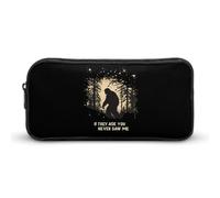 Bigfoot If They Ask You Never Saw Me Pencil Case Pen Box Stationery Bag Makeup Organizer Multifunctional Pouch Holder