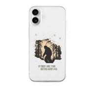 Bigfoot If They Ask You Never Saw Me Phone Case Compatible with iPhone 16 Plus Pro Max Shockproof TPU Protective Cover