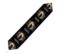 Bigfoot If They Ask You Never Saw Me Plush Table Runner Boho Country Farmhouse Kitchen Dining Table Decoration 178*33cm