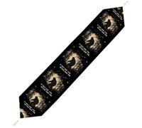 Bigfoot If They Ask You Never Saw Me Plush Table Runner Boho Country Farmhouse Kitchen Dining Table Decoration 229*33cm