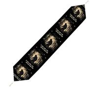 Bigfoot If They Ask You Never Saw Me Plush Table Runner Boho Country Farmhouse Kitchen Dining Table Decoration 200*33cm
