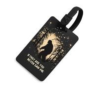 Bigfoot If They Ask You Never Saw Me Travel Luggage Tag Suitcase Identifiers Tags Carryon Backpack